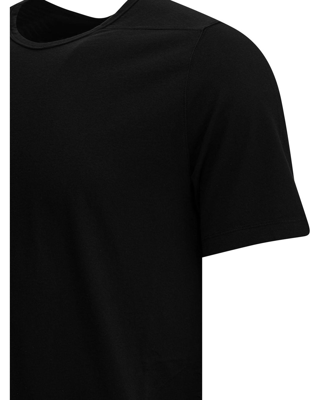 Rick Owens Black "Level" Crew-Neck T-Shirt for men