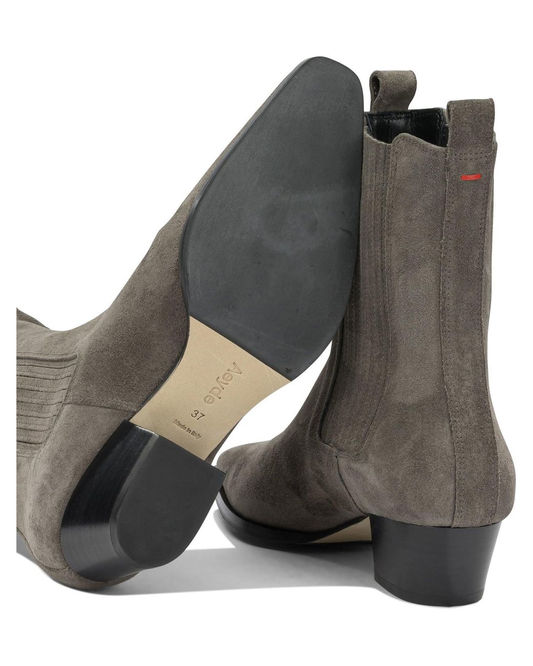 Aeyde Brown "Agata" Pull-On Ankle Boots
