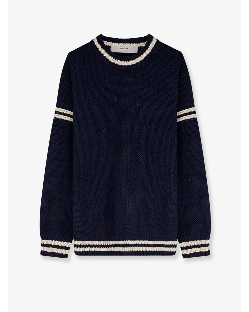 Golden Goose Deluxe Brand Blue Sweater Journey Cotton