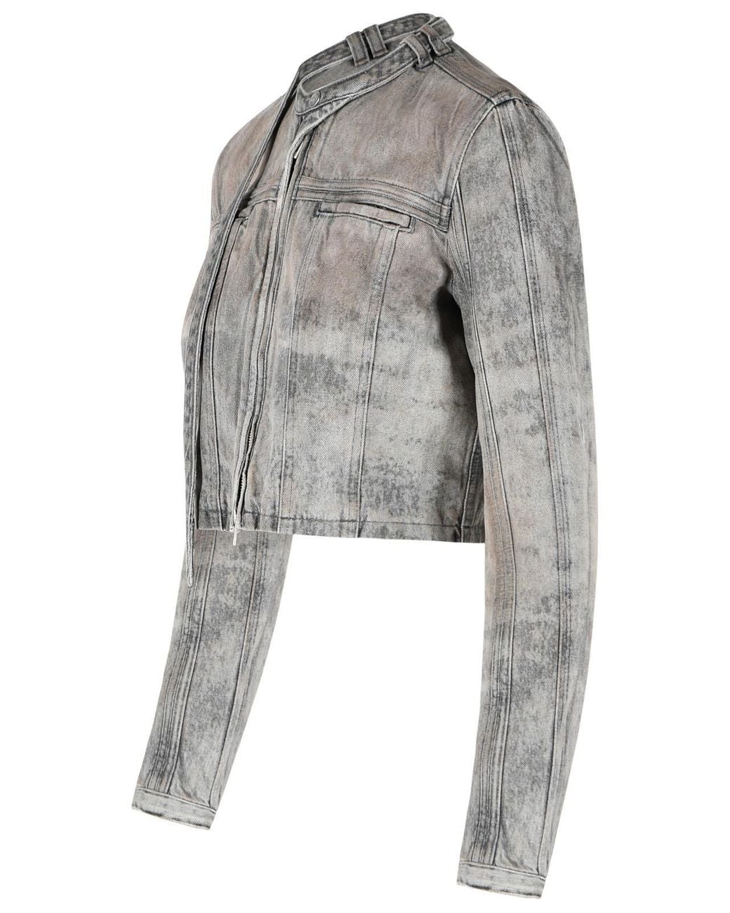 DIESEL Gray 'Saphix' Cotton Blend Jacket