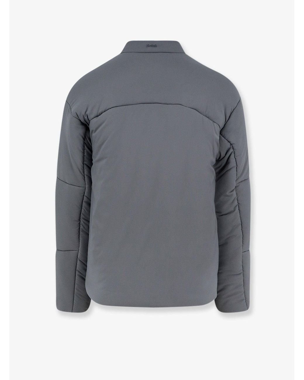 Laminar Gray Nylon Padded Down Jacket for men