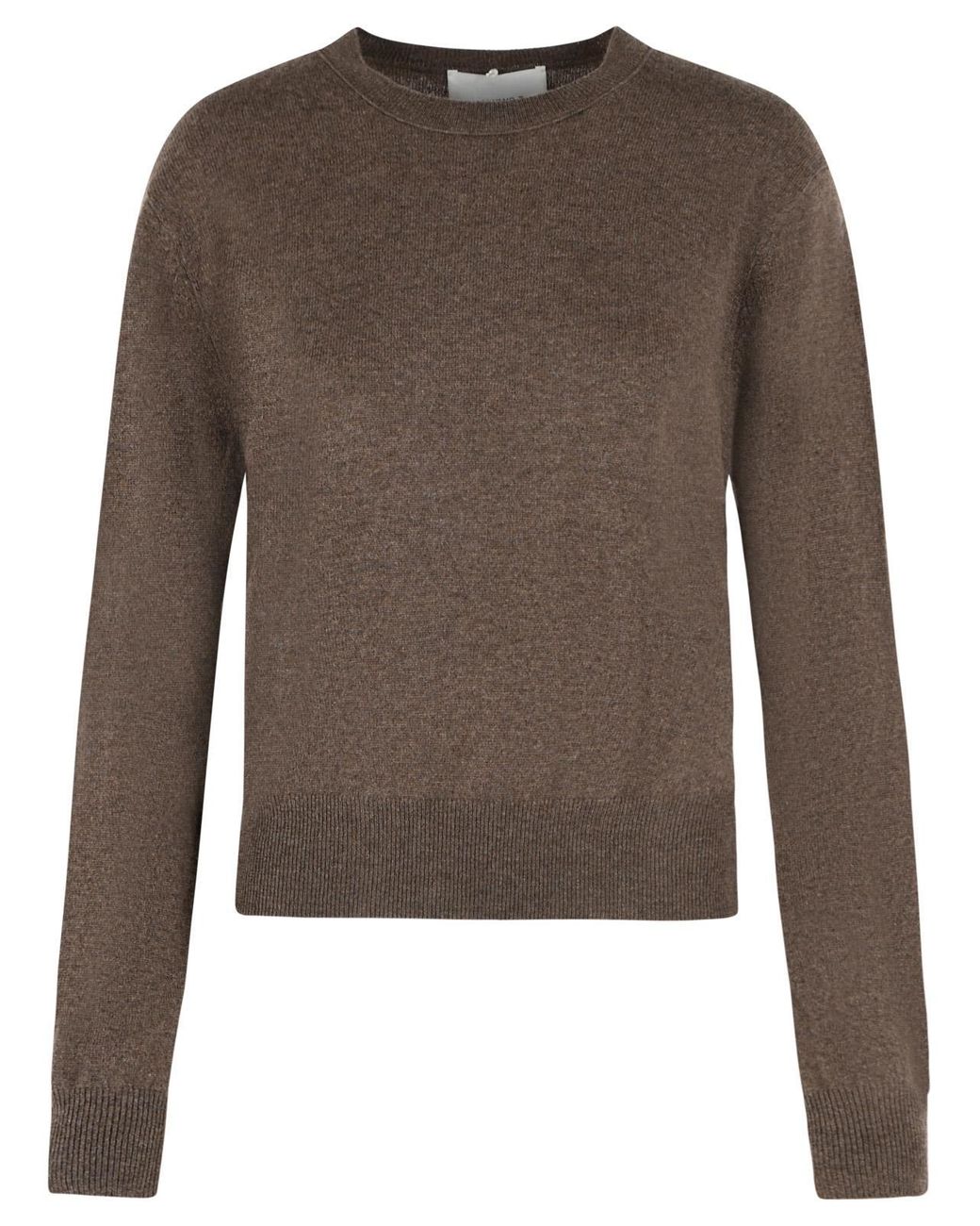 Lisa Yang Brown 'Greer' Dark Truffle Cashmere Sweater