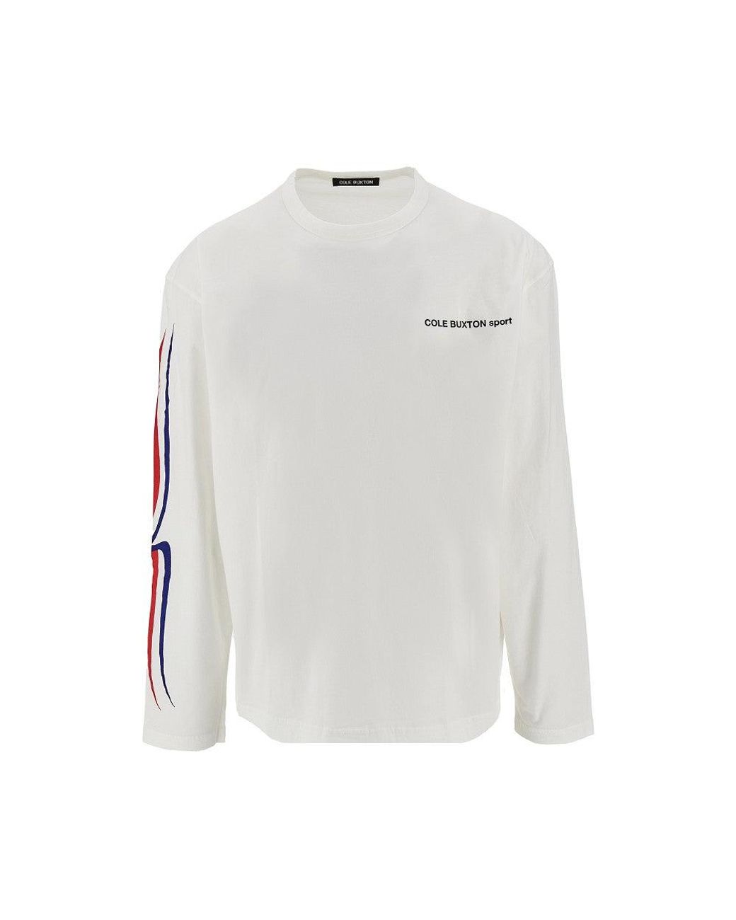 Cole Buxton White Sport' Long-Sleeved T-Shirt for men