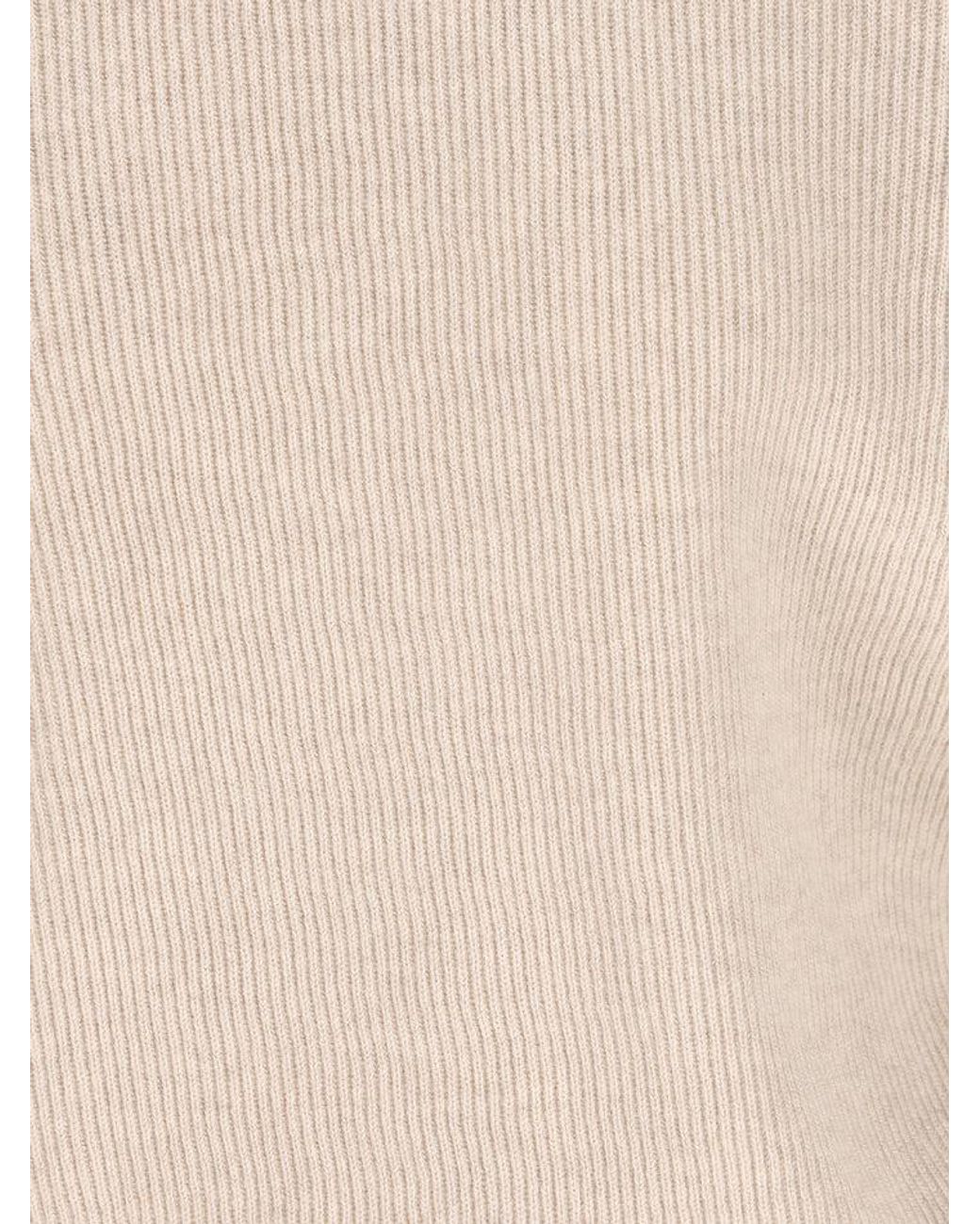 Brunello Cucinelli Natural Cashmere Crewneck Knitwear