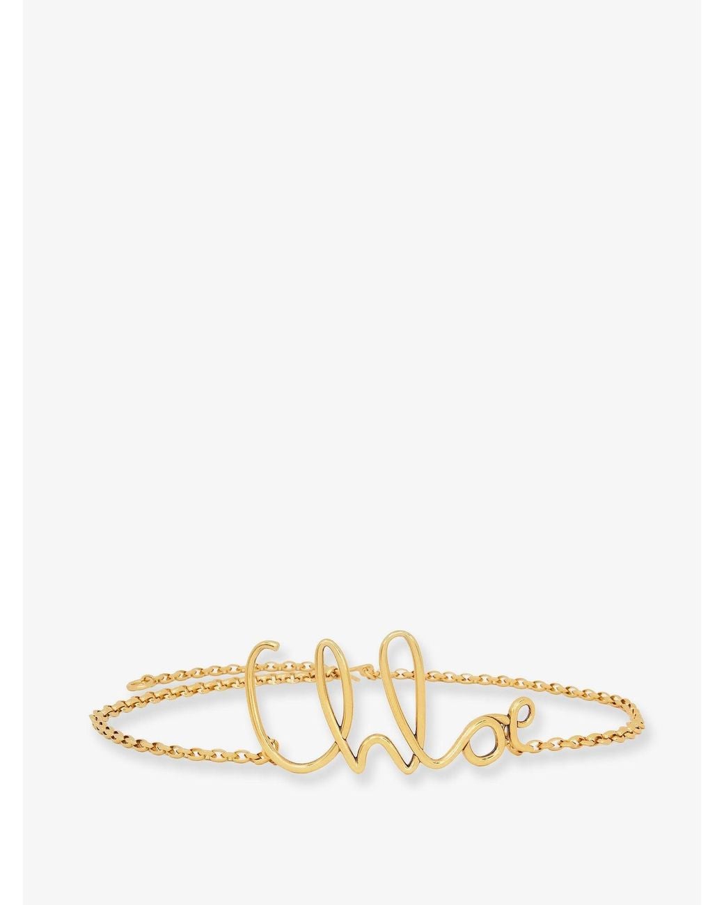 Chloé Natural Iconic Brass Belt