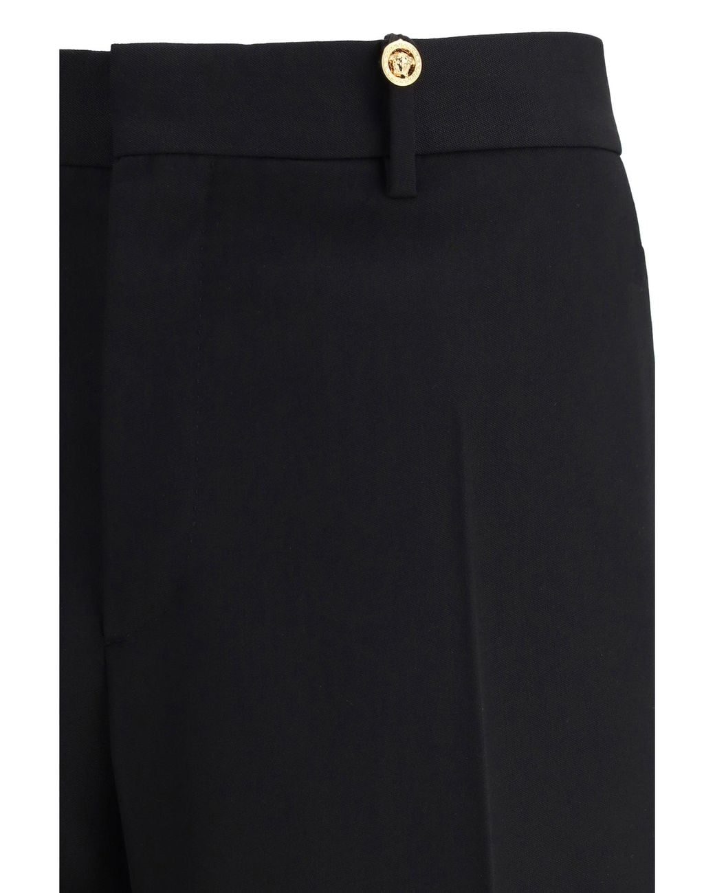 Versace Black Formal Wool Pants for men