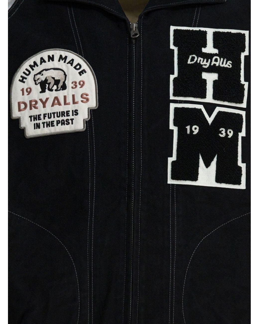 Human Made Black Varsity Jackets And Coats