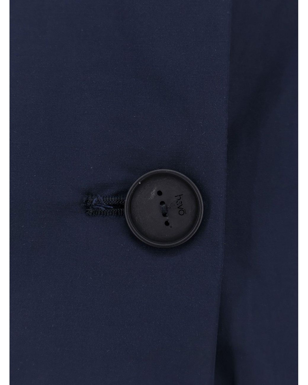 Hevò Blue Cala Paradiso Cotton Blend Raincoat