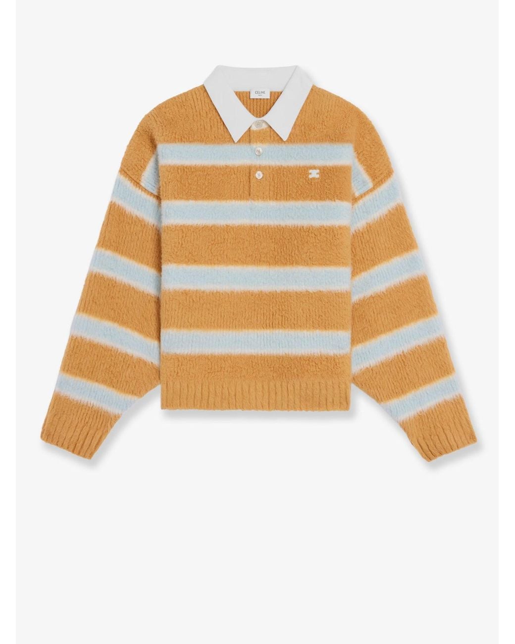 Céline Multicolor Cotton Blend Polo Shirt for men