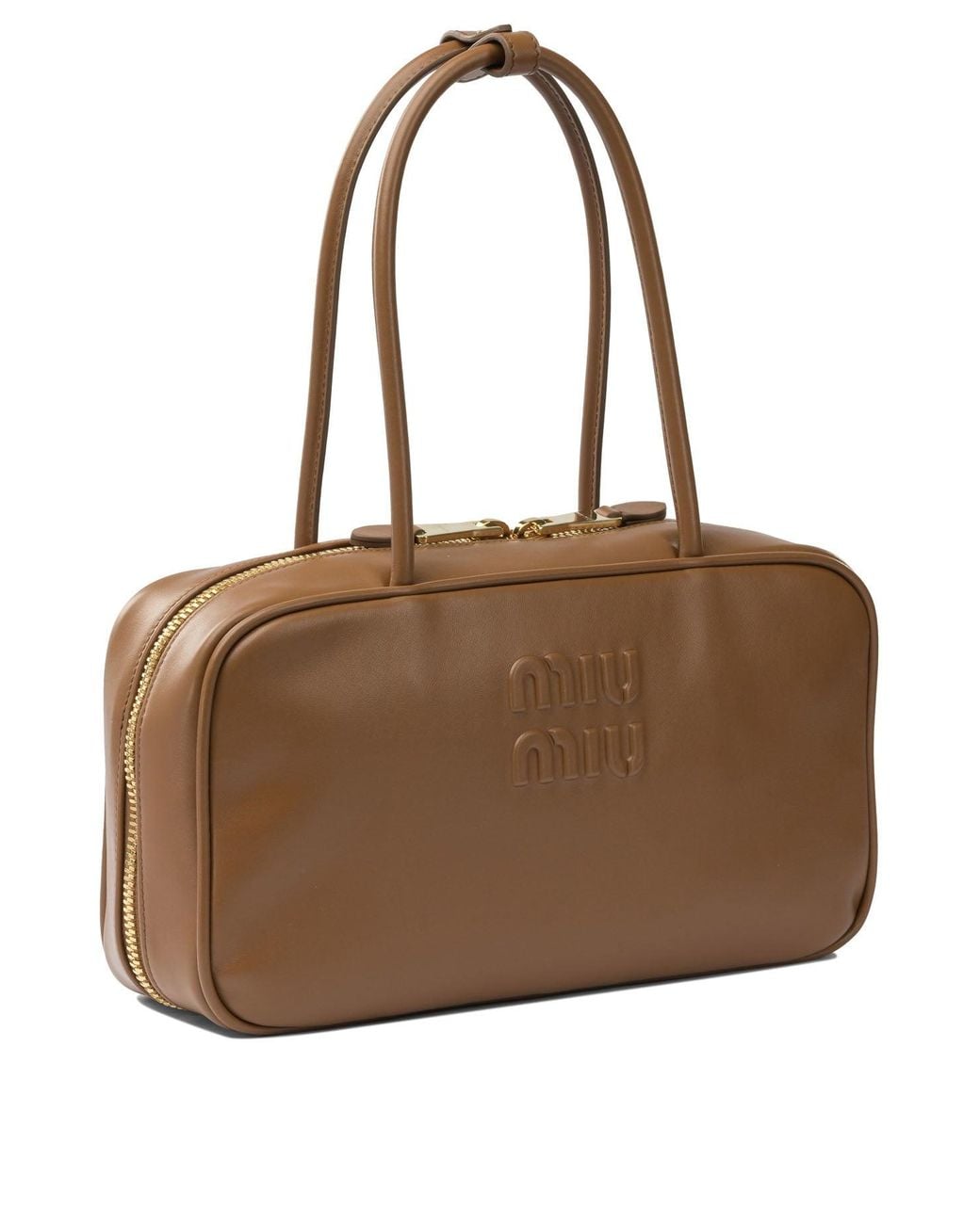 Miu Miu Brown "Beau" Handbag