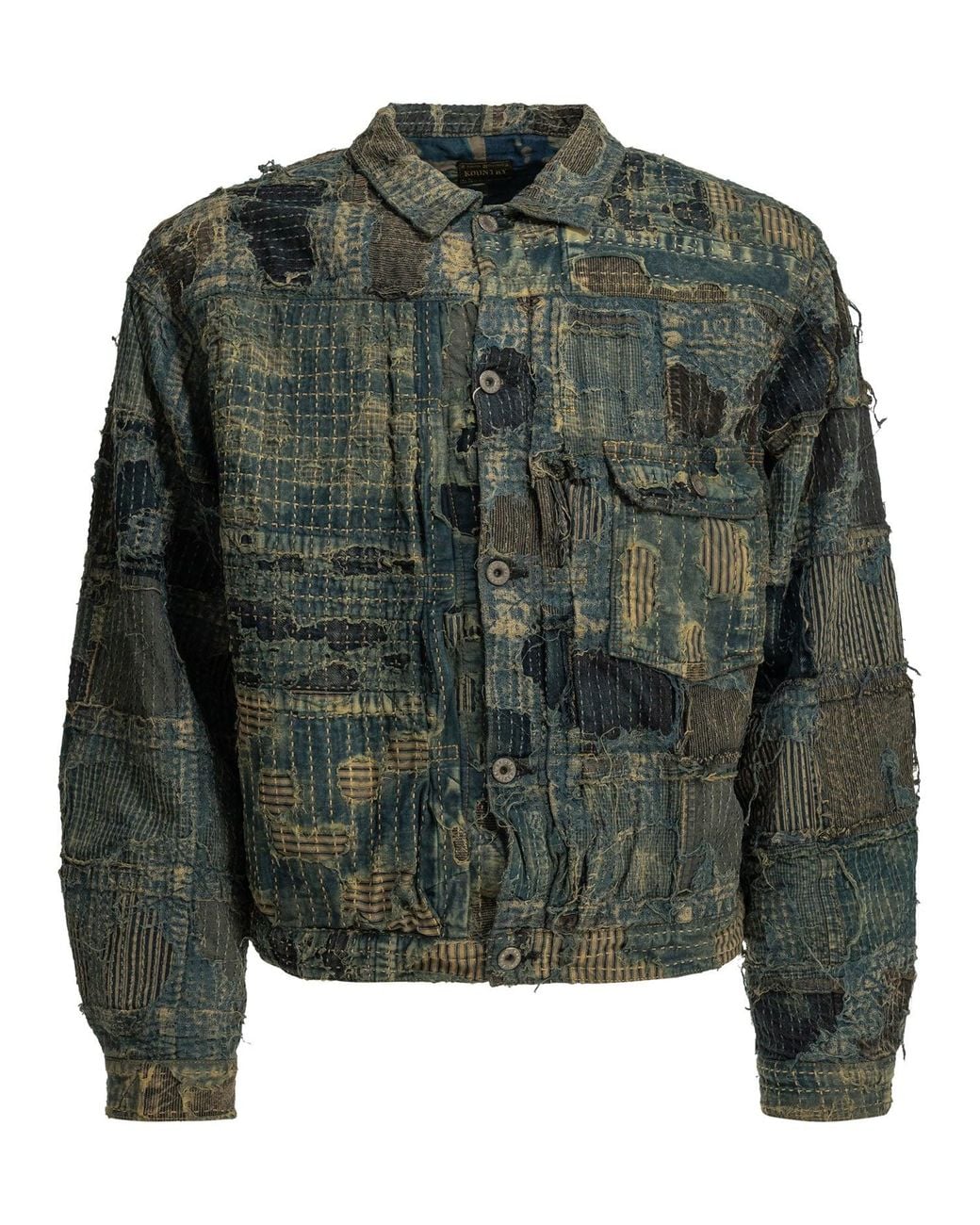Kapital Green "Boro Spring" Denim Jacket for men
