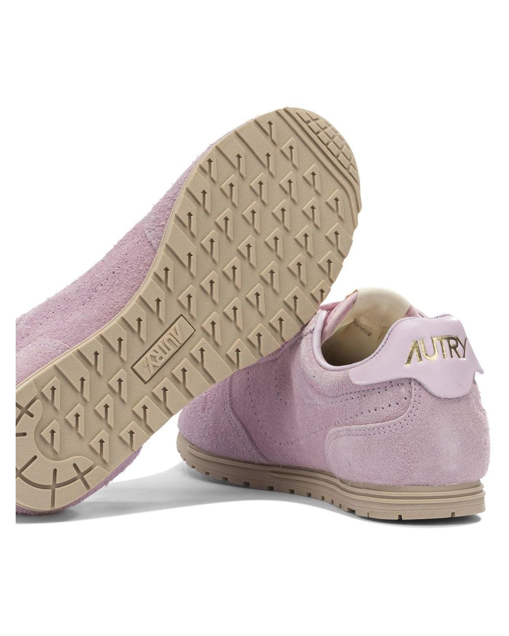Autry Purple Cow Leather Sneakers