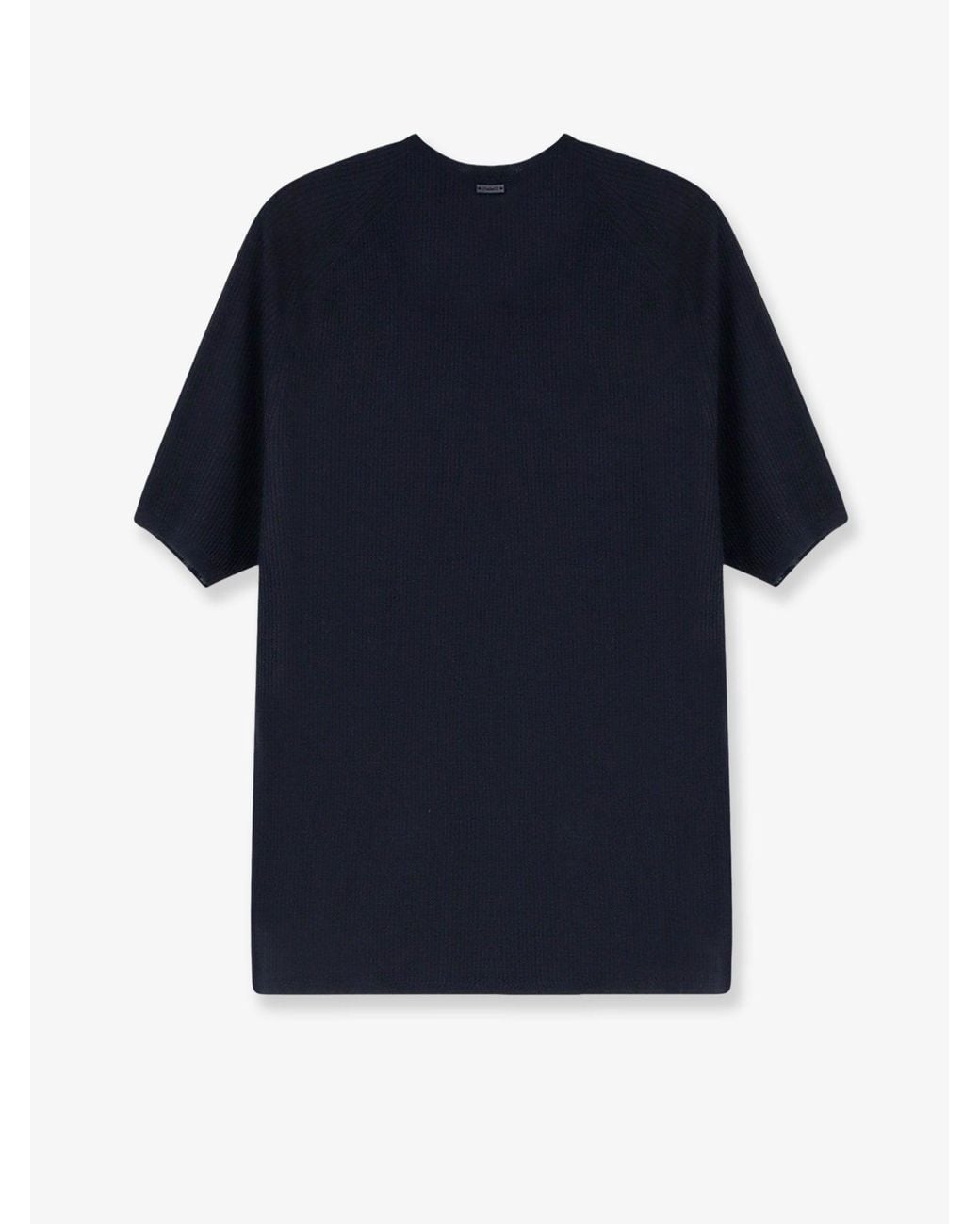 Max Mara Blue Mxmgolfo Silk And Cashmere Top
