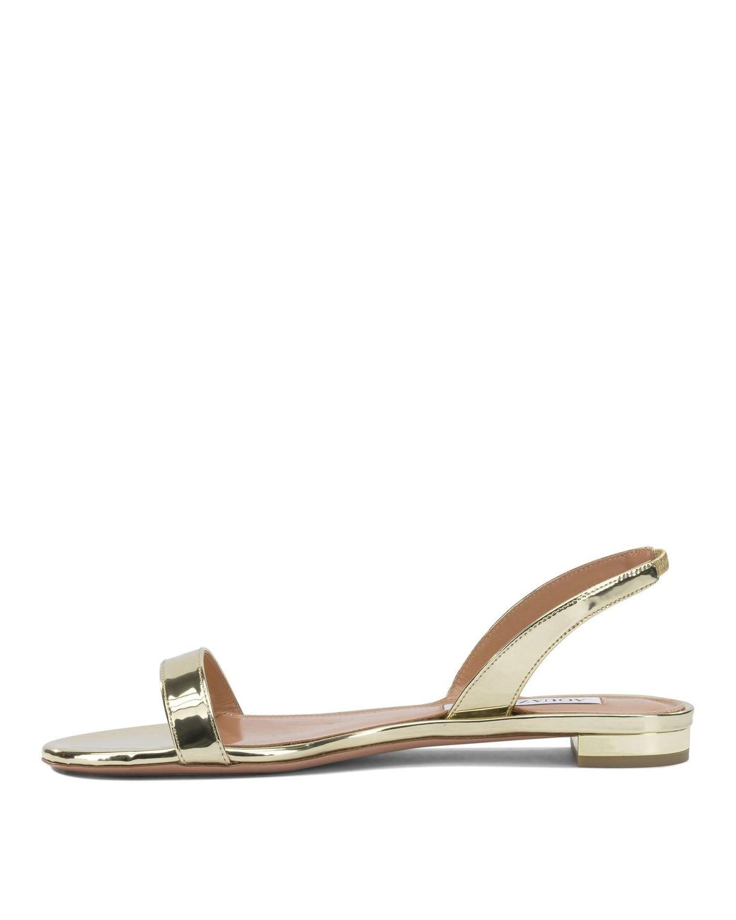 Aquazzura Natural "So Nude Flat" Low Sandals