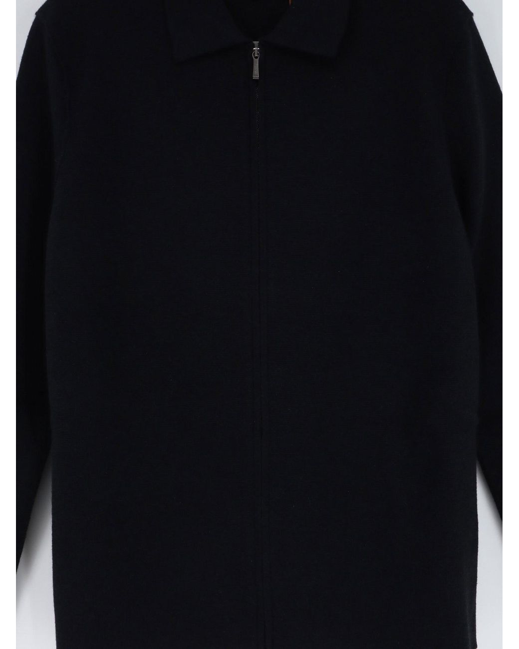 Loro Piana Black Petunia Cashmere, Silk And Virgin Wool Cardigan for men