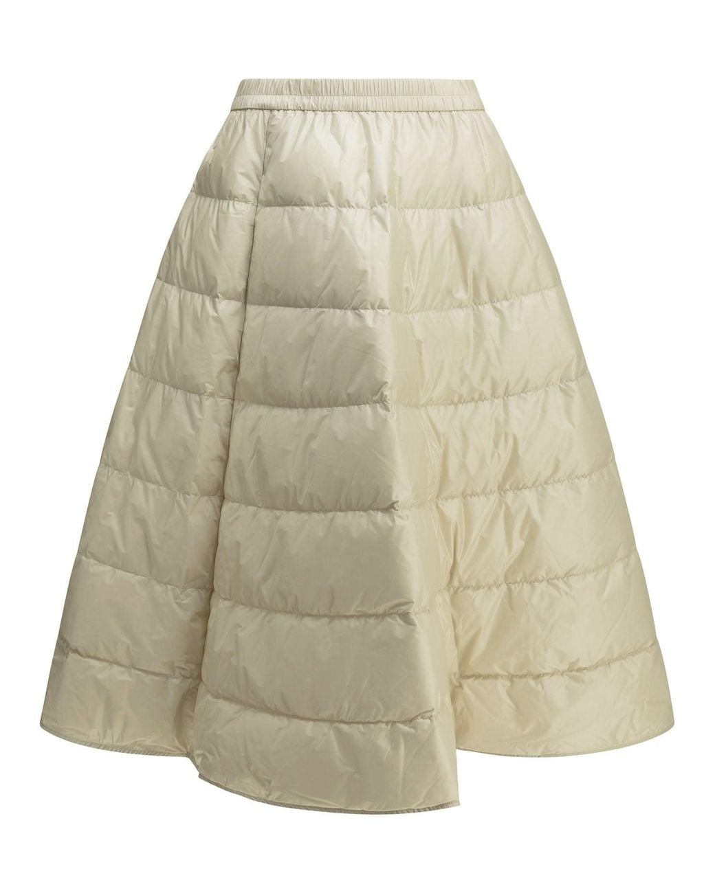 Moncler Natural Padded Midi Skirt