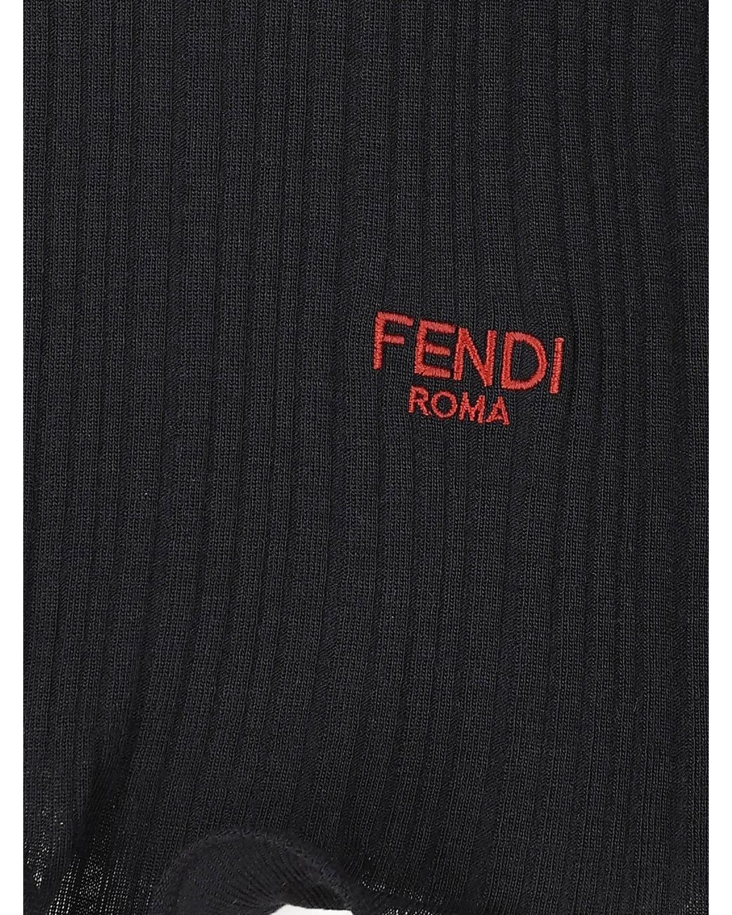 Fendi Black Wool Sweater