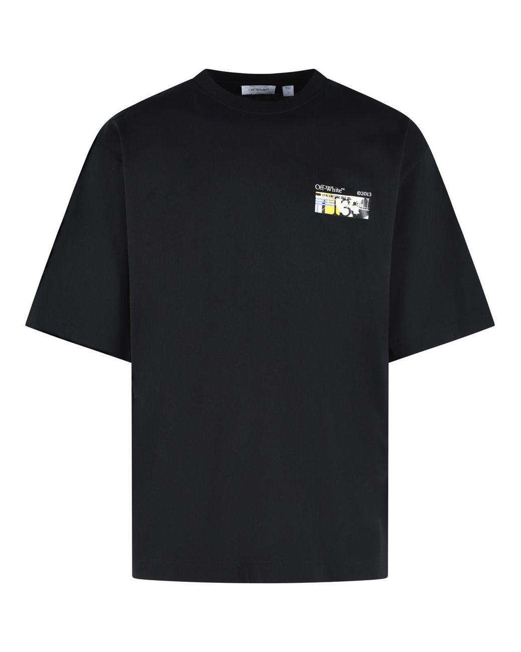 Off-White c/o Virgil Abloh Black 'Industrial Arrow' Cotton T-Shirt for men