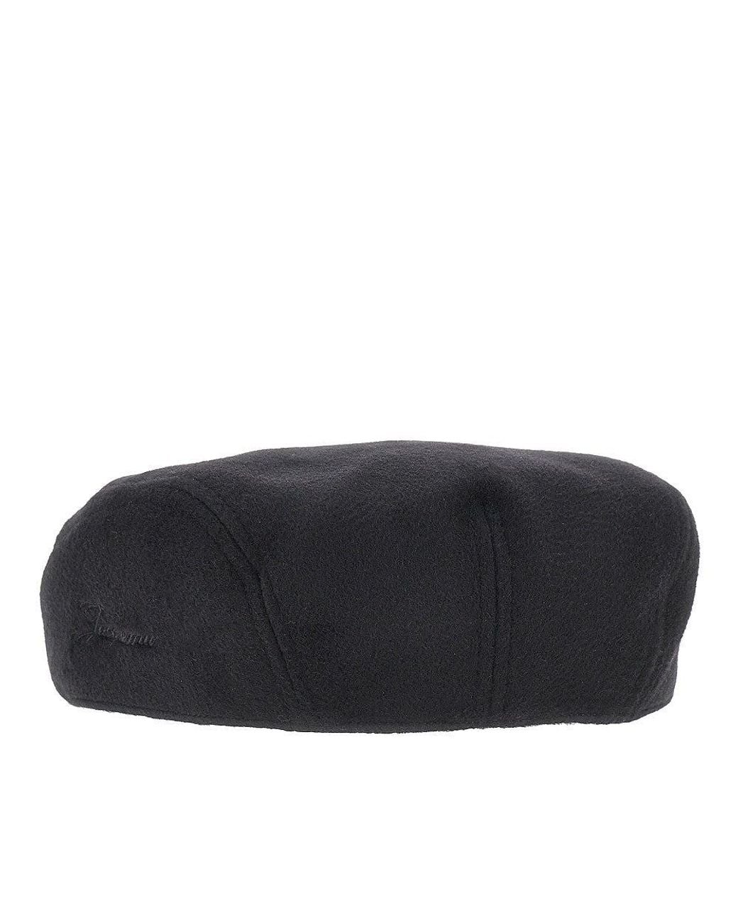 Jacquemus Black 'Valérie' Wool Beret