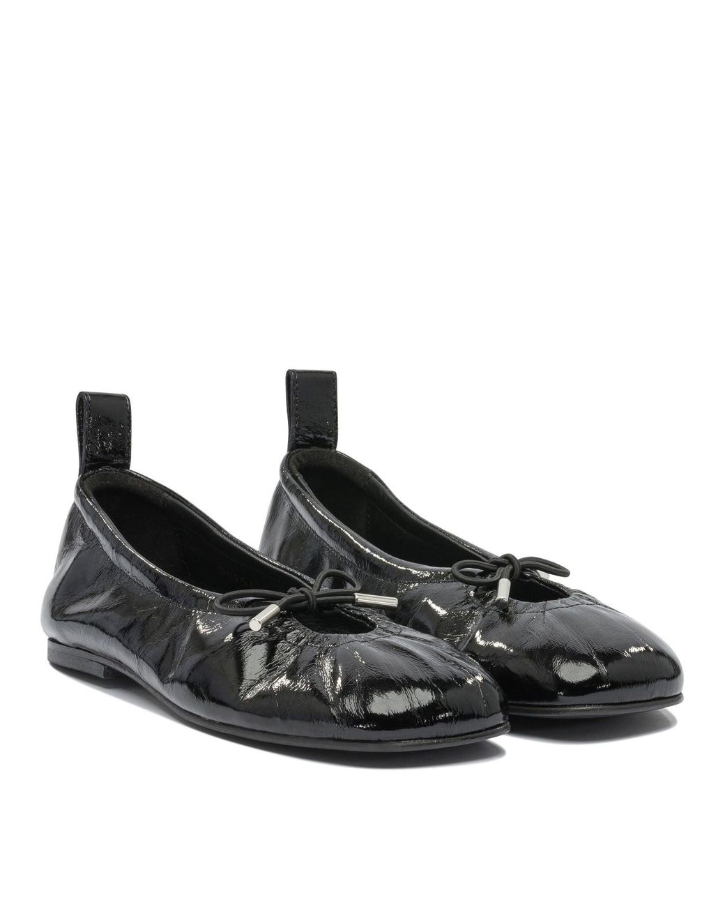 Alohas Black Rosalind Onix Leather Ballet Flats