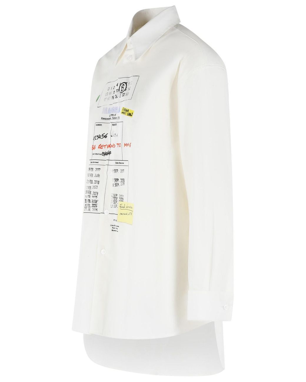 MM6 by Maison Margiela White Cotton Shirt