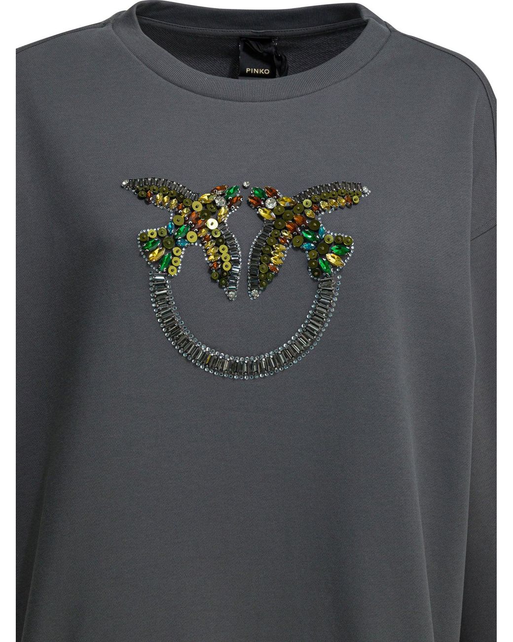 Pinko Gray Sweatshirts Grey
