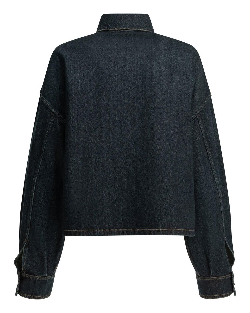 Prada Black Denim Jacket With Logo