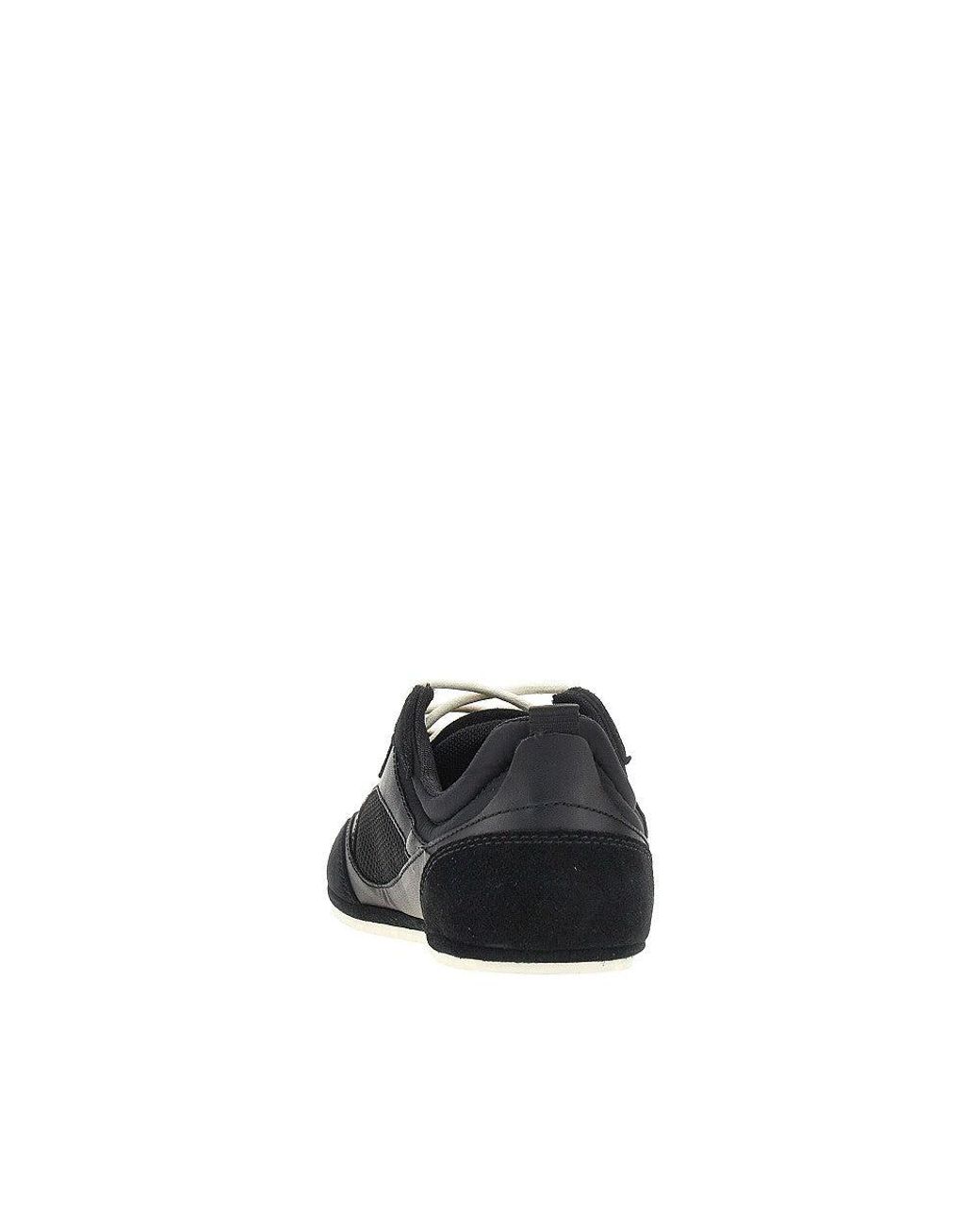 Tory Burch Black 'Field' Mesh And Leather Sneakers