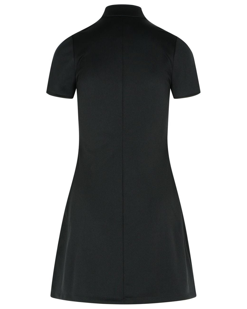 Courreges Black 'Interlock' Polyester Dress