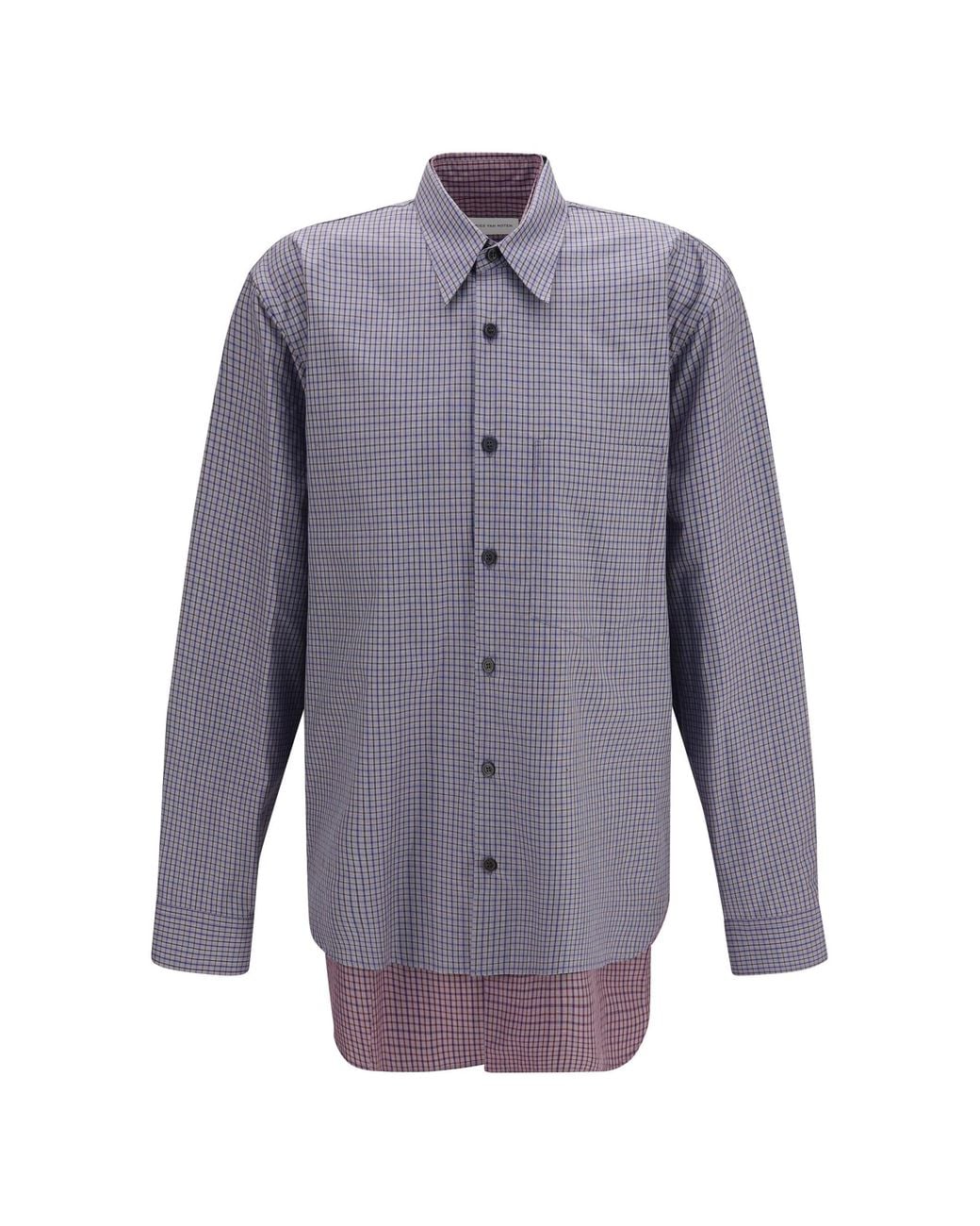 Dries Van Noten Purple Camber Double-Layer Shirt for men