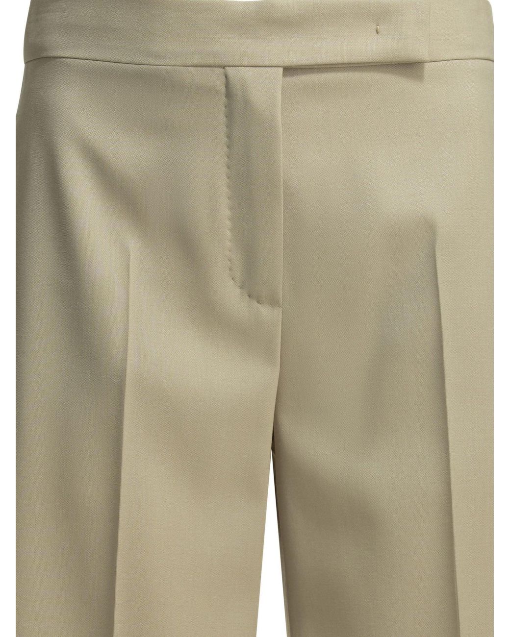 Max Mara Natural Formal Wool Shorts