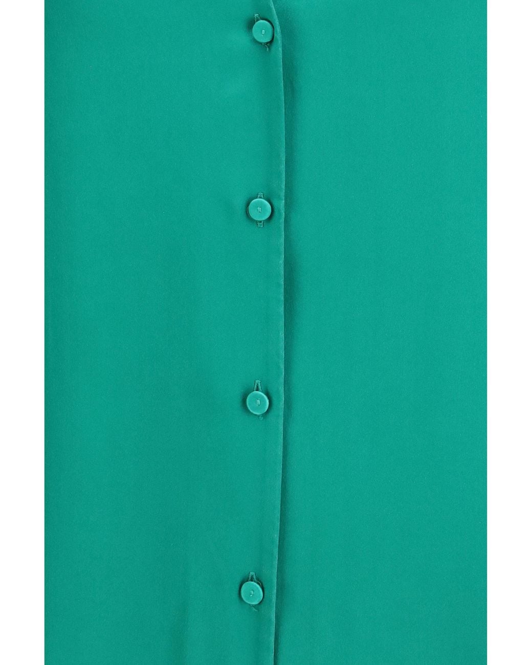 Forte_forte Green Forte_Forte Silk Satin Shirt