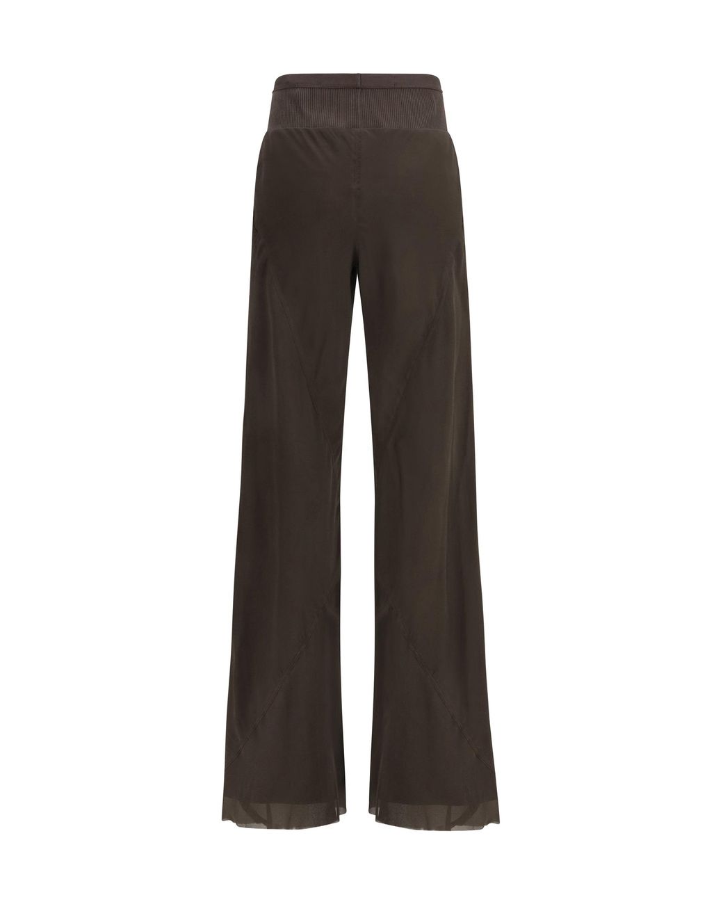 Rick Owens Gray Bias Pants With A Bias-Cut