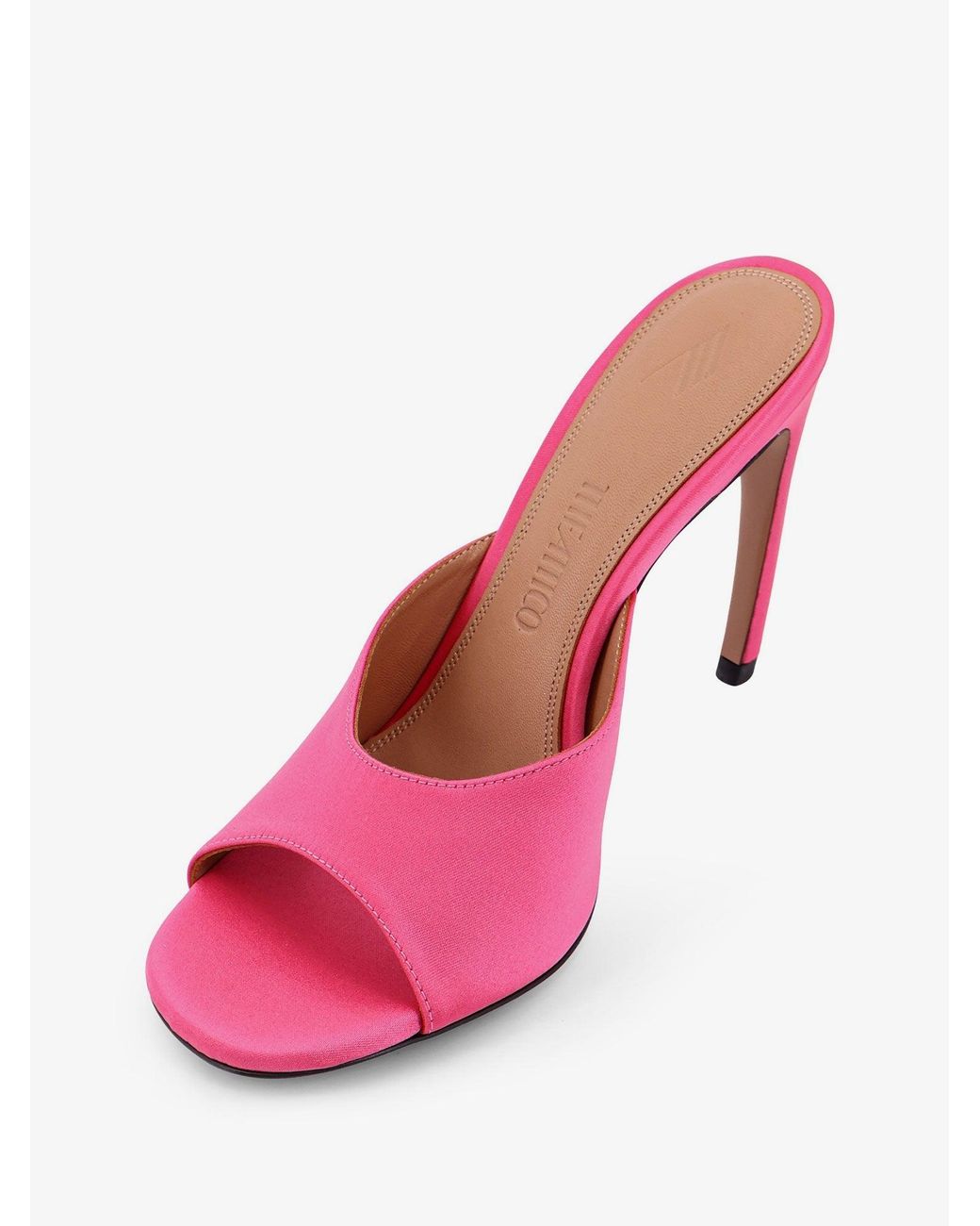 The Attico Pink Betta Satin Sandals