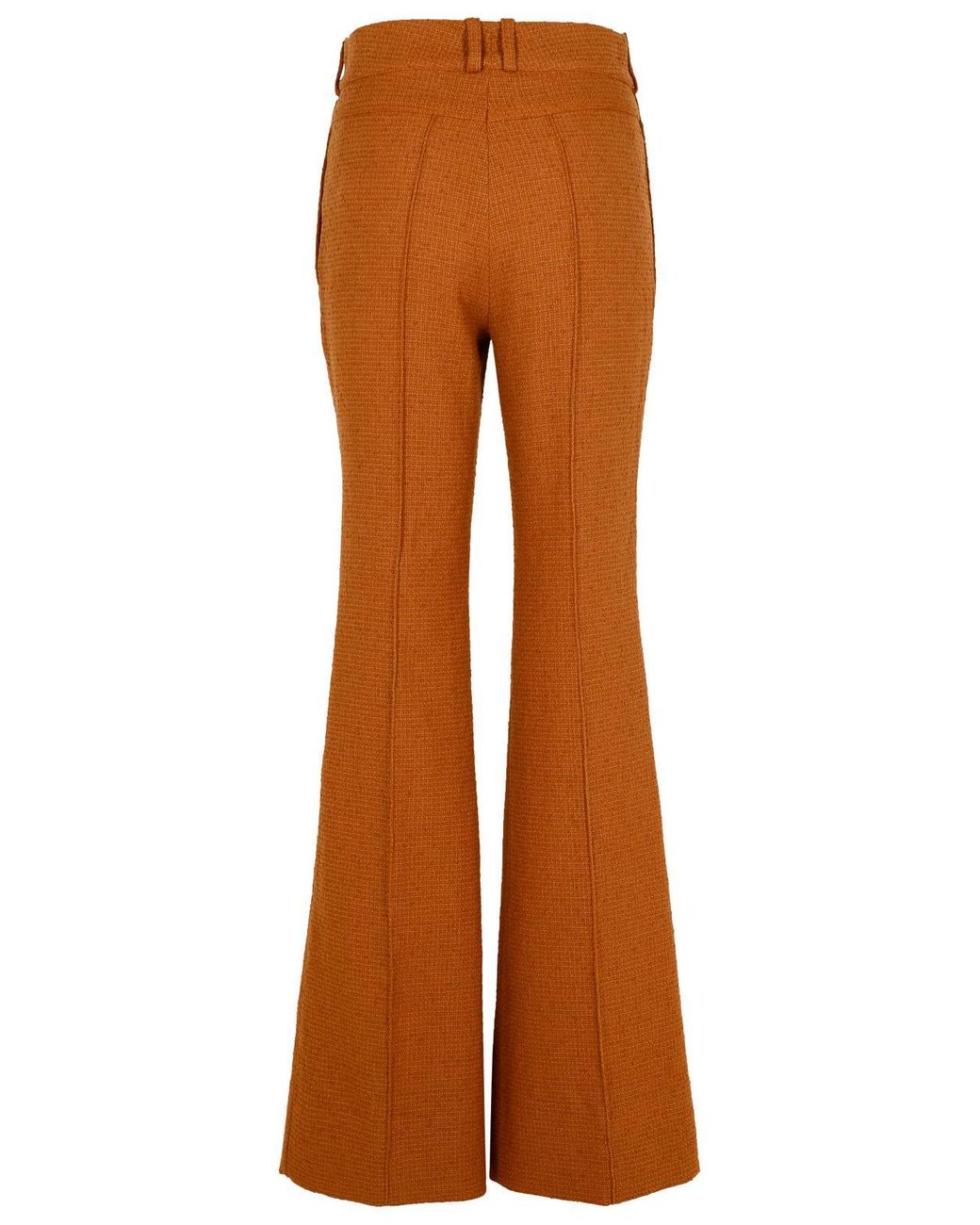 Patou Brown Wool Blend Flare Pants for men