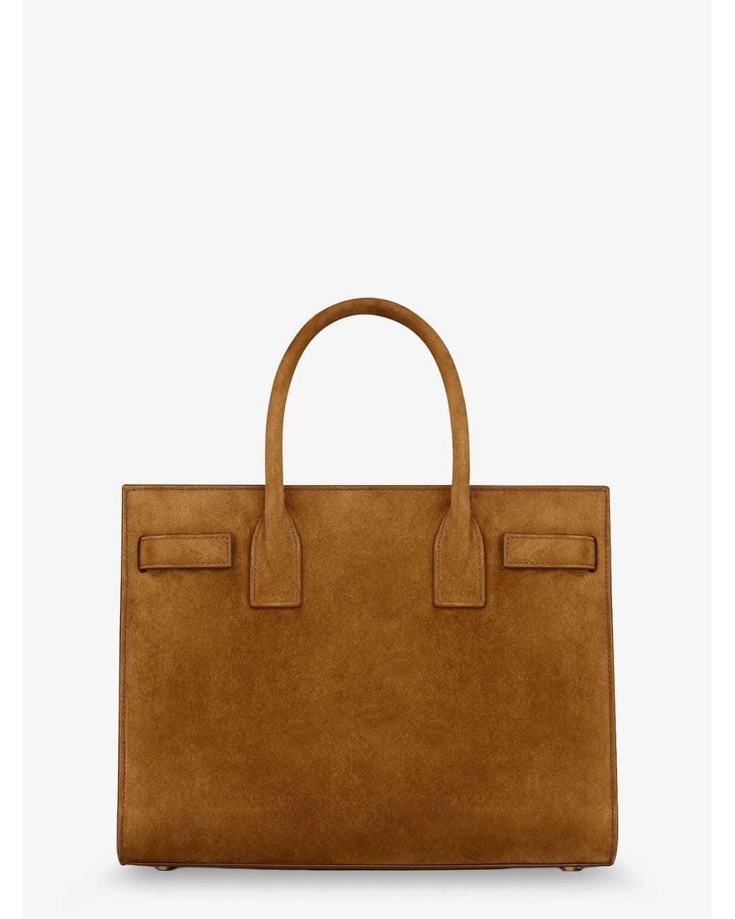 Saint Laurent Brown Sac De Jour Baby Suede Handbag