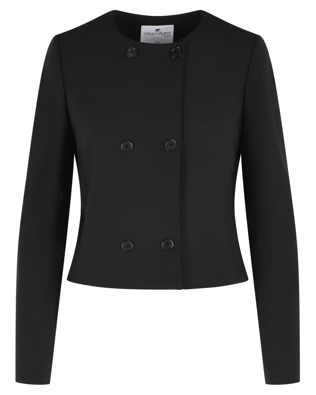Courreges Black Wool Blend Jacket