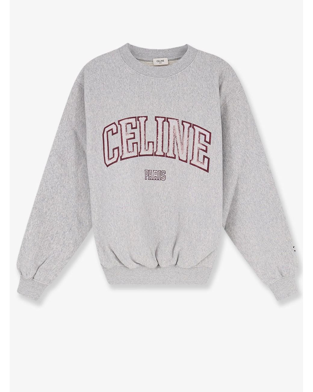 Céline White Cotton Sweatshirt