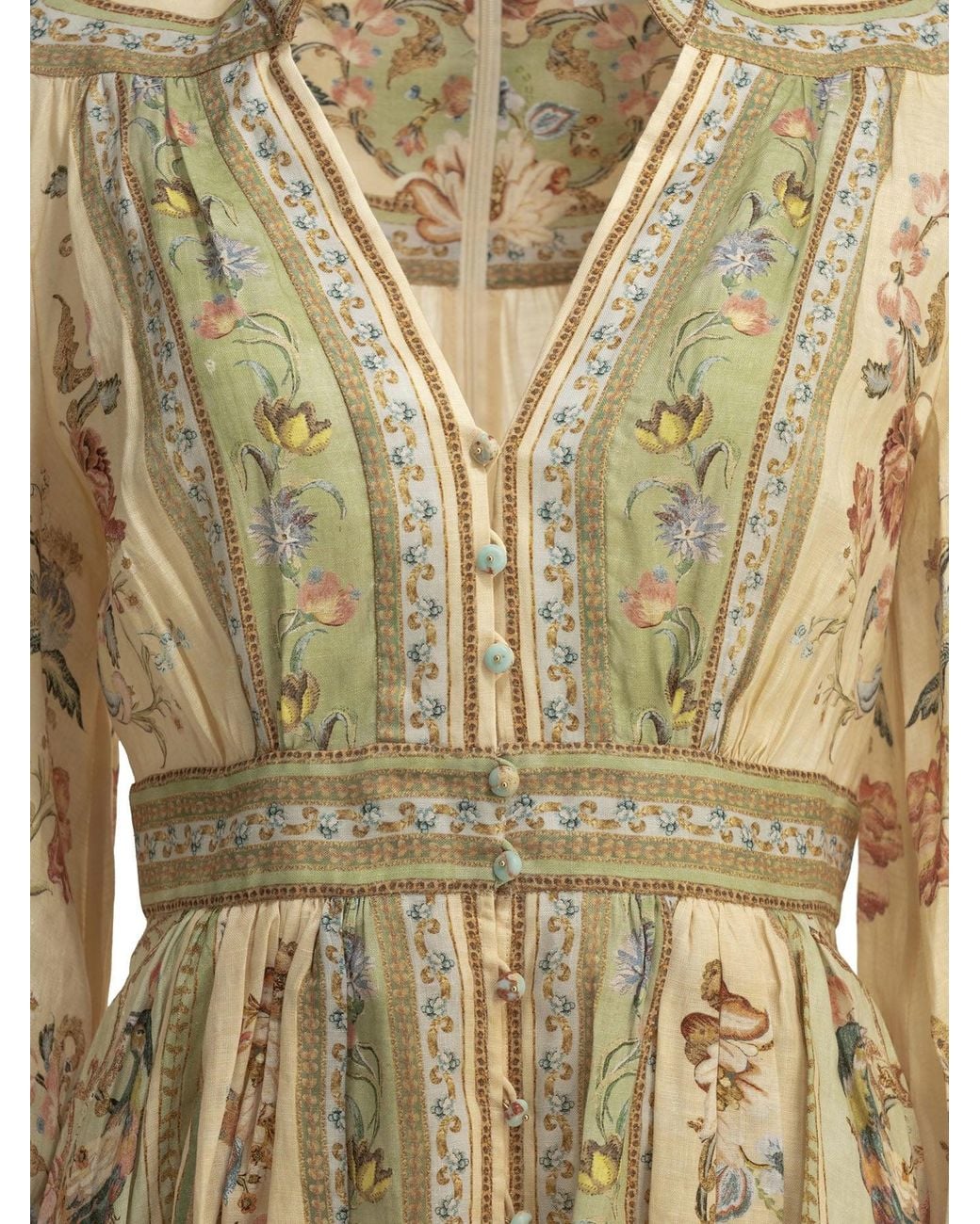 Zimmermann Metallic "Roselight" Short Dress
