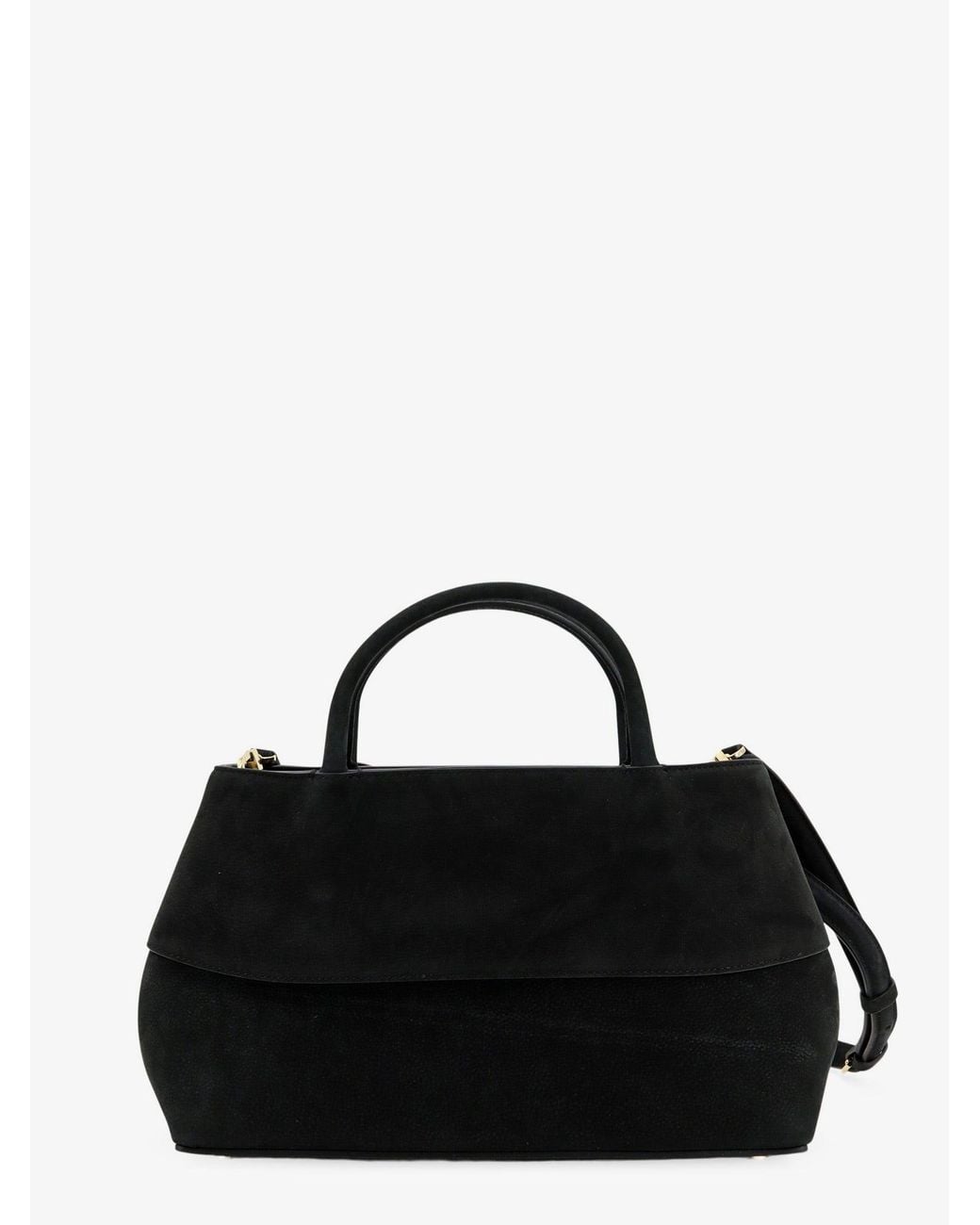 Totême Black Mercer Small Leather Handbag