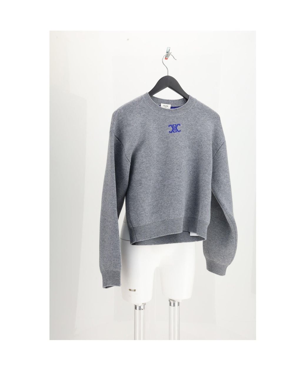 Céline Blue Crewneck Sweater