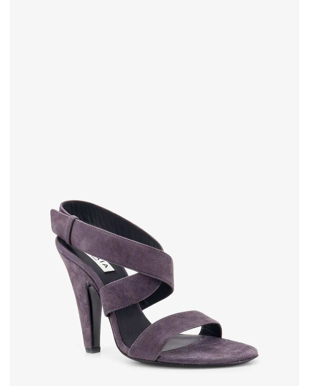 Alaïa Purple Suede Heeled Sandals