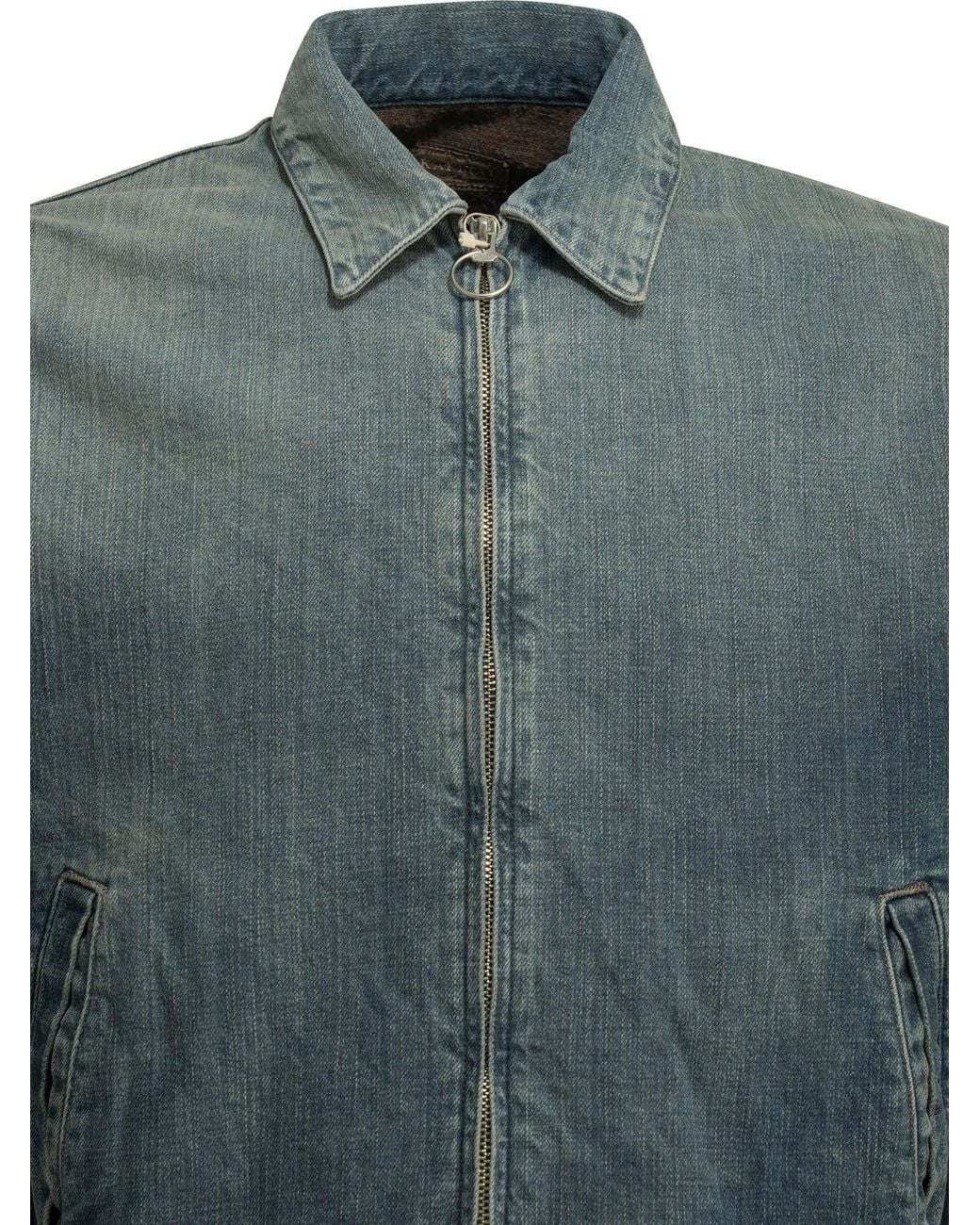 Kapital Blue Hacksaw Drizzier Denim Jacket Light for men