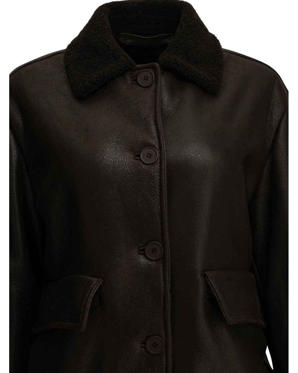 Salvatore Santoro Black Shearling Jacket