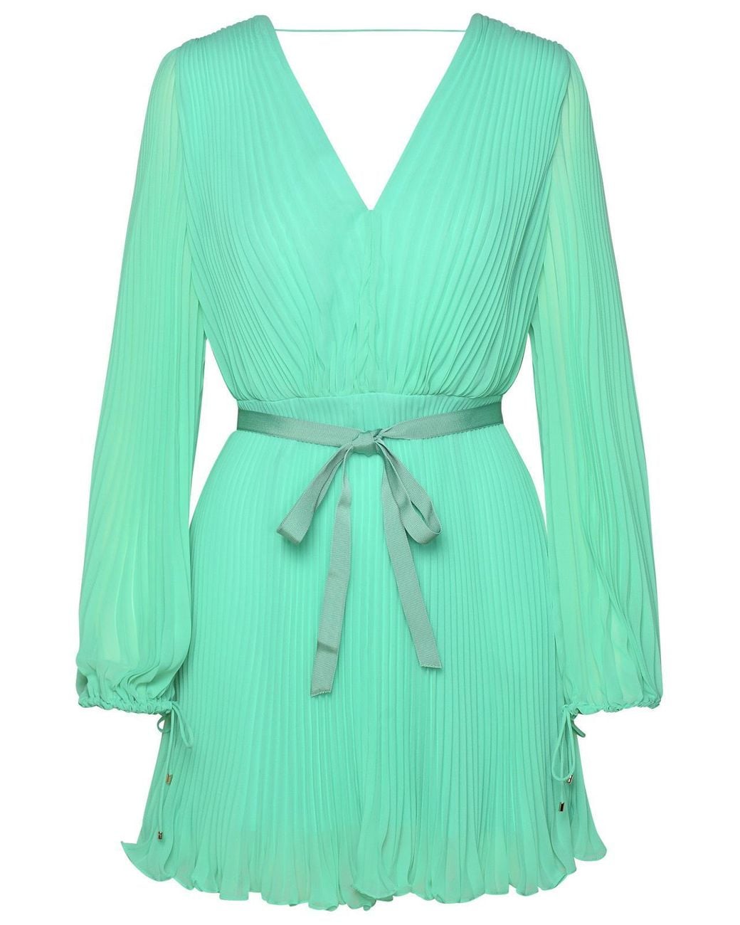 Max Mara Green Visita' Polyester Dress