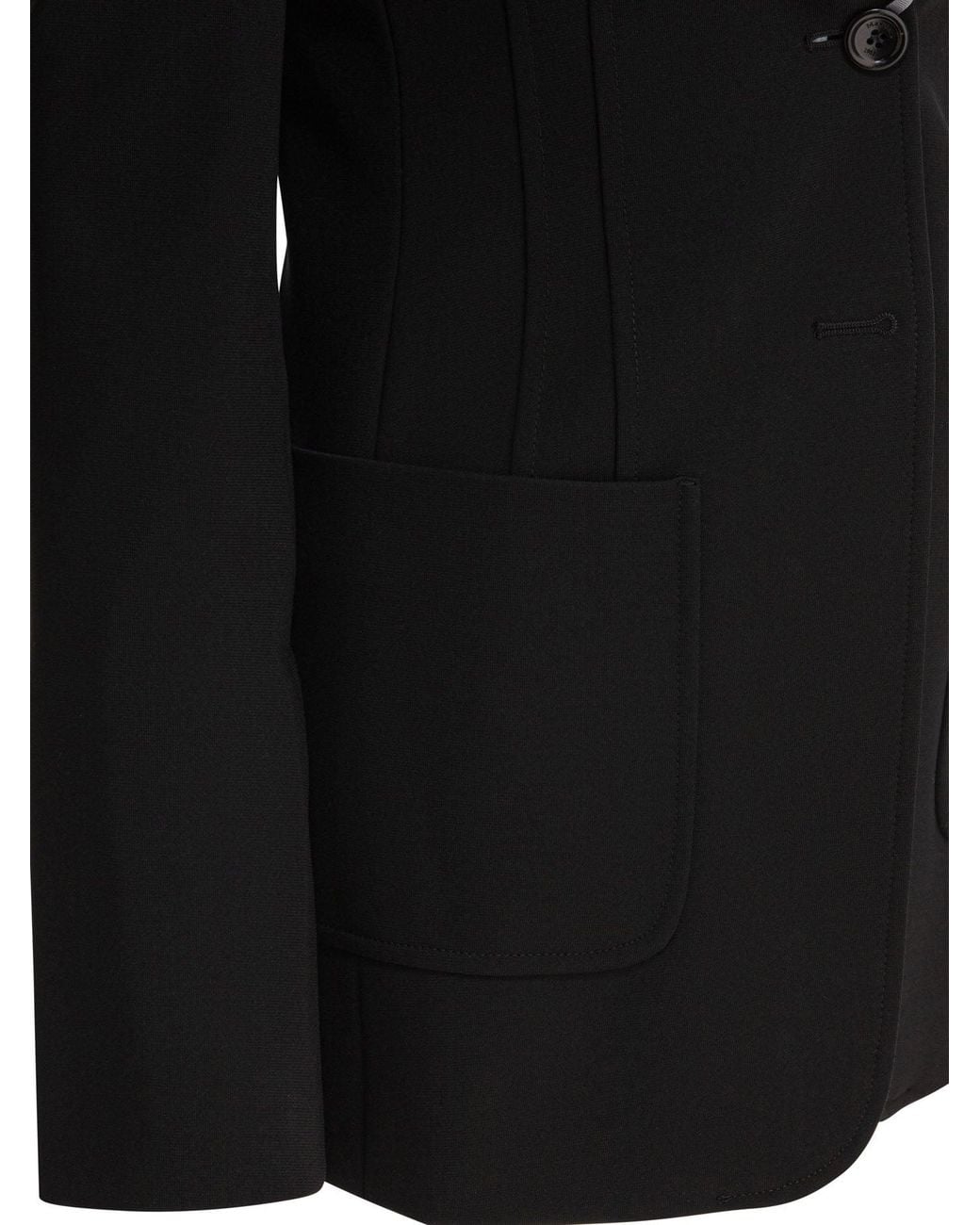 Max Mara Black Slim Jersey Blazer
