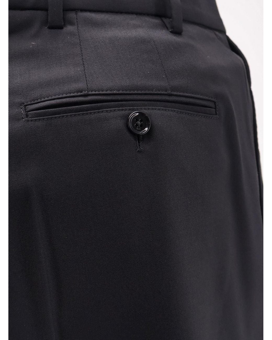 AMI Blue Virgin Wool Shorts for men