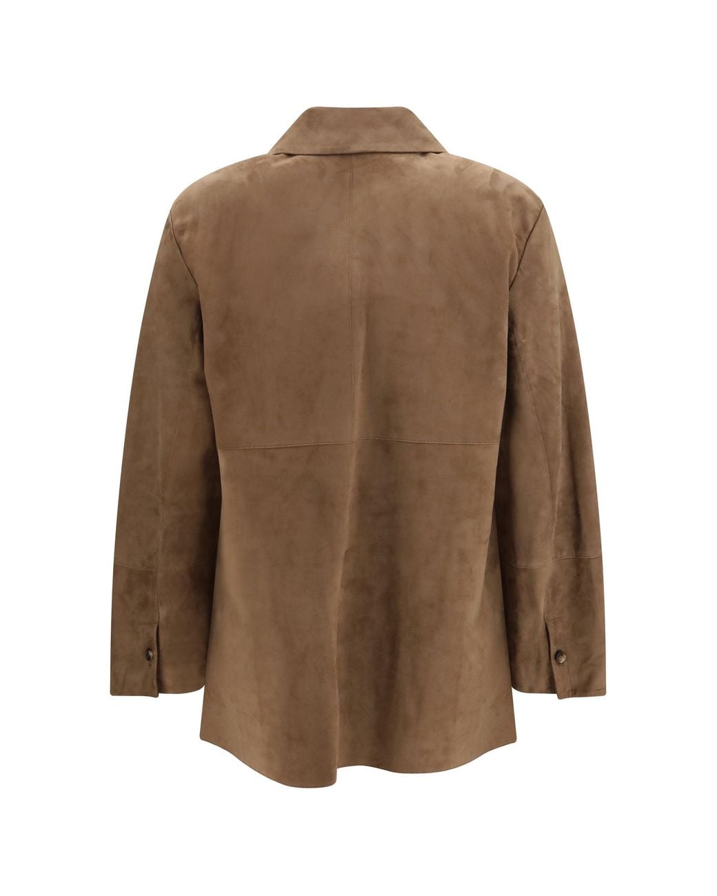 Max Mara Brown 'S Maxmara Gocce Suede Jacket
