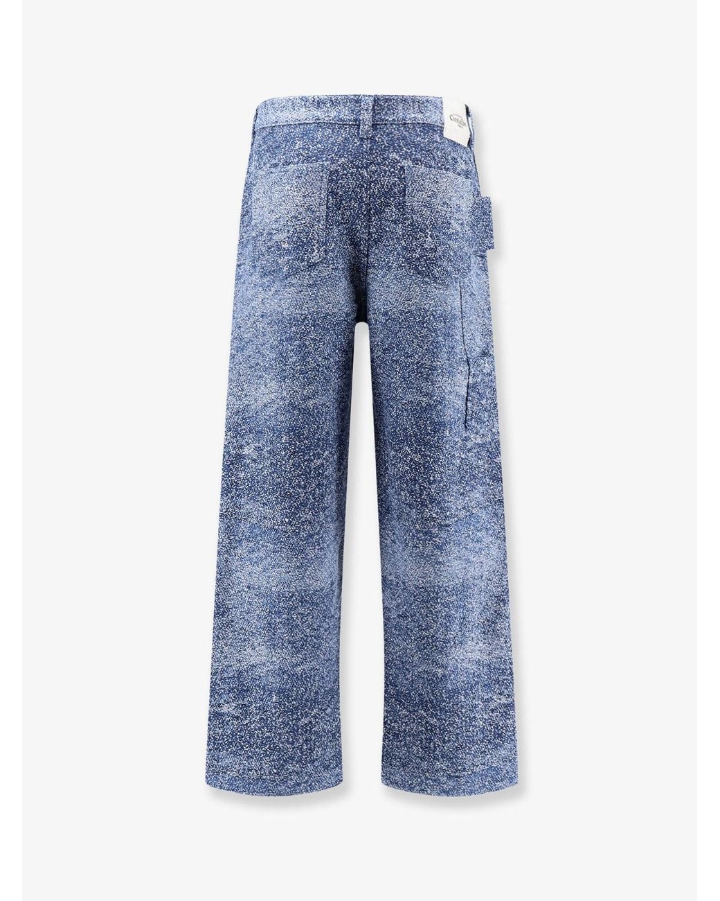 Dior Blue Carpenter Jacquard Jeans for men