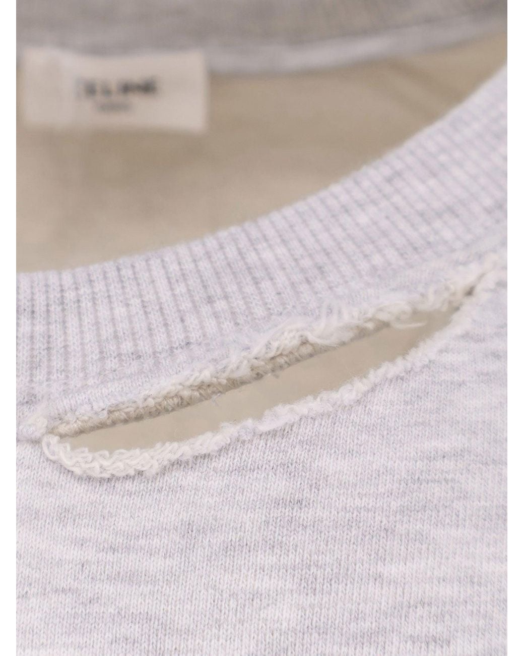 Céline White Cotton Sweatshirt With Print for men
